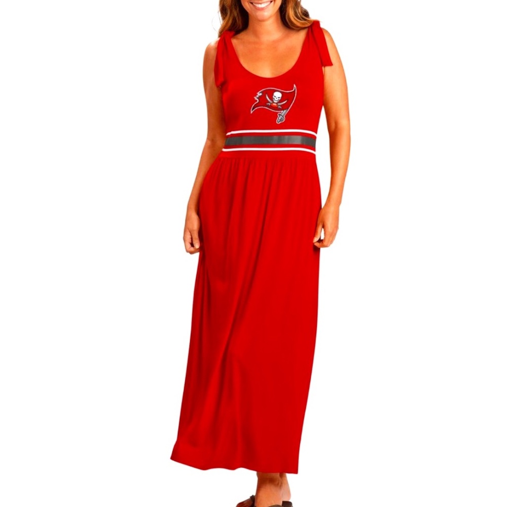 Tampa Bay Buccaneers NFL G-III 4Her by Carl Banks Red Game Over Maxi Dress 2XL